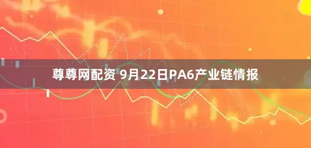 尊尊网配资 9月22日PA6产业链情报